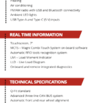 Standard machine configuration details for the Magni TH 5.8P telescopic handler.